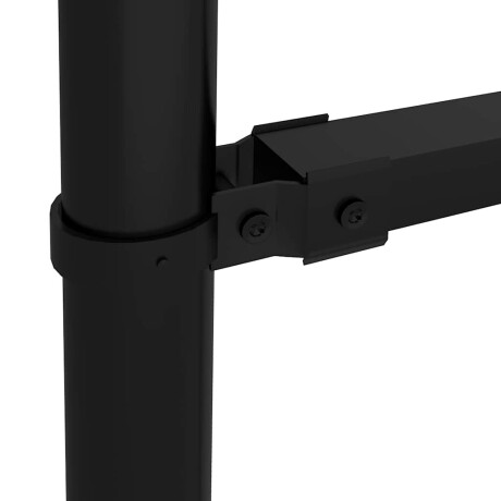 vidaXL Tuinhek Woerden met speerpunt staal 170x125 cm zwart afbeelding3 - 1