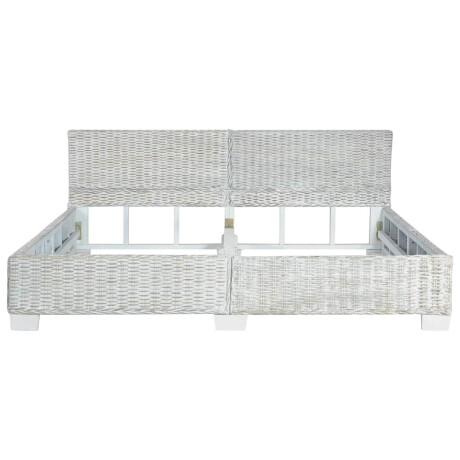 vidaXL Bedframe natuurlijk rattan grijs 180x200 cm afbeelding3 - 1