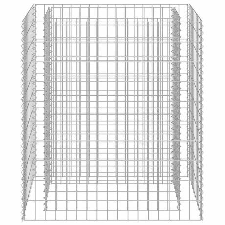 vidaXL Gabion plantenbak verhoogd 90x50x100 cm gegalvaniseerd staal afbeelding3 - 1