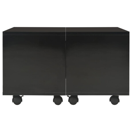 vidaXL Salontafel 60x60x35 cm bewerkt hout hoogglans zwart afbeelding3 - 1