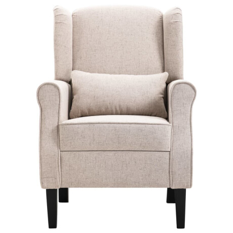 vidaXL Fauteuil stof beige afbeelding3 - 1