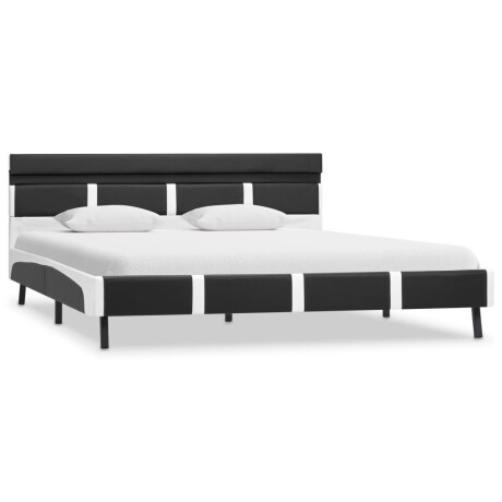 vidaXL Bedframe met LED kunstleer grijs 120x200 cm afbeelding3 - 1