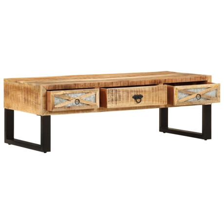 vidaXL Salontafel 110x50x38 cm massief mangohout afbeelding3 - 1
