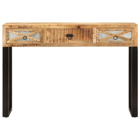 vidaXL Wandtafel 110x30x76 cm massief mangohout afbeelding3 - 1
