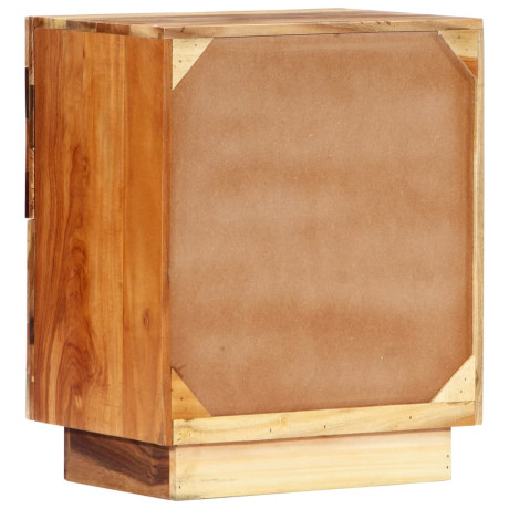vidaXL Nachtkastje 40x30x50 cm massief gerecycled hout afbeelding3 - 1