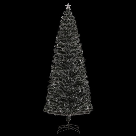 vidaXL Kerstboom met LED en standaard 240 cm glasvezel afbeelding3 - 1