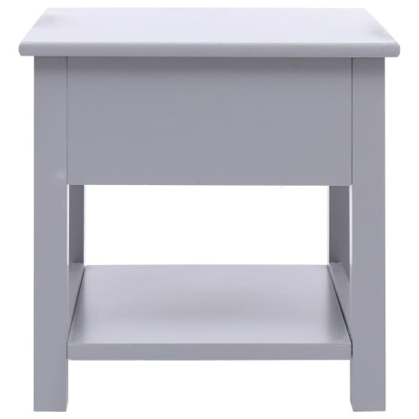 vidaXL Bijzettafel 40x40x40 cm paulowniahout grijs afbeelding3 - 1