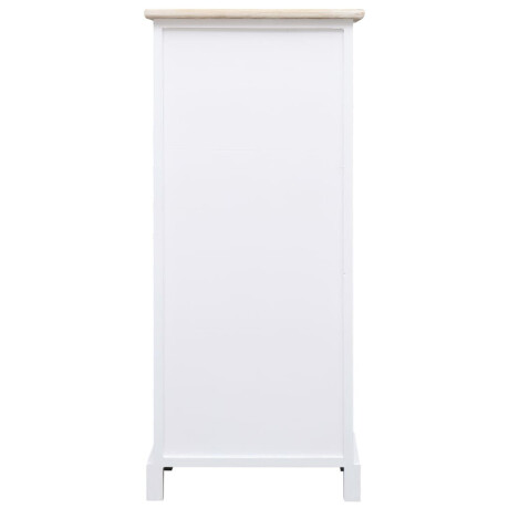 vidaXL Bijzetkast 38x28x86 cm paulowniahout afbeelding3 - 1