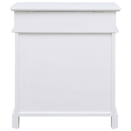 vidaXL Schoenenkast 50x28x58 cm paulowniahout wit afbeelding3 - 1