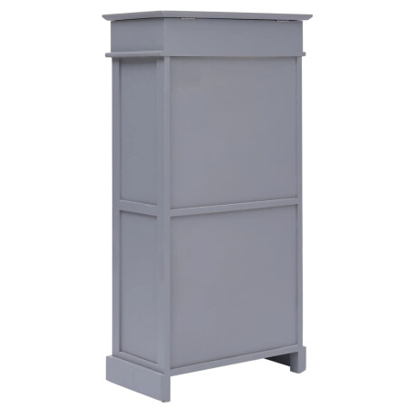 vidaXL Schoenenkast 50x28x98 cm paulowniahout grijs afbeelding3 - 1