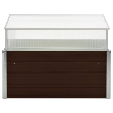 vidaXL Tuinkas 100x100x85 cm gegalvaniseerd staal bruin afbeelding3 - 1