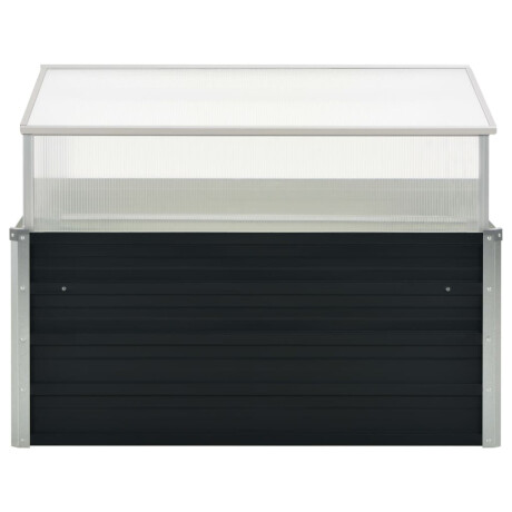 vidaXL Tuinkas 100x100x77 cm gegalvaniseerd staal antraciet afbeelding3 - 1