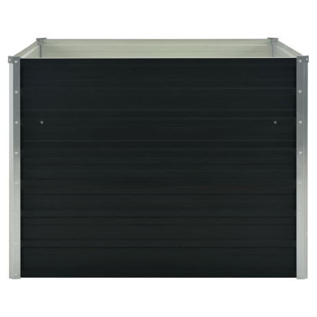 vidaXL Plantenbak verhoogd 100x100x77cm gegalvaniseerd staal antraciet afbeelding3 - 1