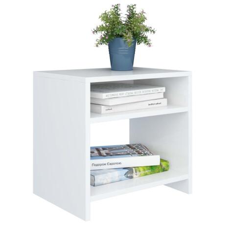vidaXL Nachtkastjes 2 st 40x30x40 cm bewerkt hout wit afbeelding3 - 1