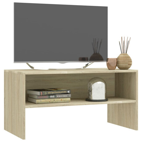 vidaXL Tv-meubel 80x40x40 cm bewerkt hout sonoma eikenkleurig afbeelding3 - 1