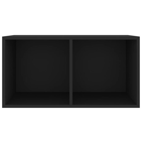 vidaXL Opbergbox voor LP's 71x34x36 cm bewerkt hout zwart afbeelding3 - 1
