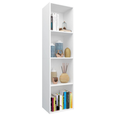 vidaXL Boekenkast/tv-meubel 36x30x143 cm bewerkt hout wit afbeelding3 - 1