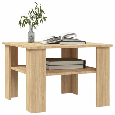 vidaXL Salontafel 60x60x42 cm bewerkt hout sonoma eikenkleurig afbeelding3 - 1