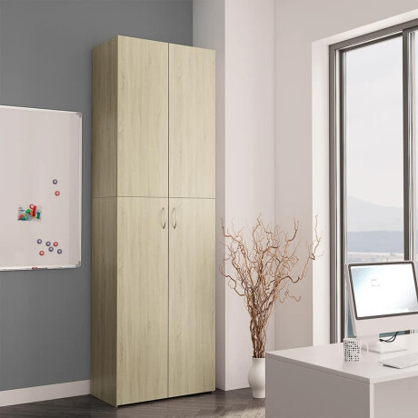 vidaXL Kantoorkast 60x32x190 cm bewerkt hout sonoma eikenkleurig afbeelding3 - 1