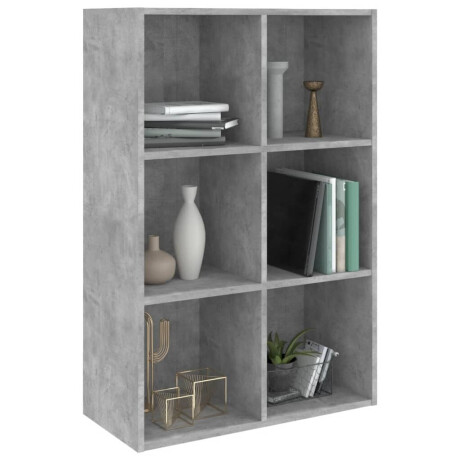 vidaXL Boekenkast/dressoir 66x30x98 cm bewerkt hout betongrijs afbeelding3 - 1