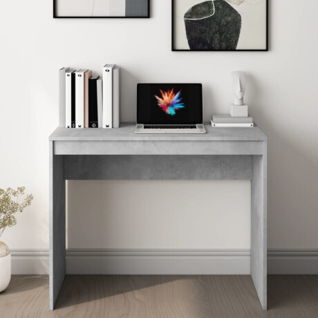 vidaXL Bureau 90x40x72 cm bewerkt hout betongrijs afbeelding3 - 1