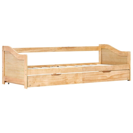 vidaXL Bedbank uittrekbaar grenenhout 90x200 cm afbeelding3 - 1