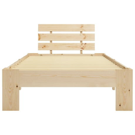 vidaXL Bedframe massief grenenhout 100x200 cm afbeelding3 - 1