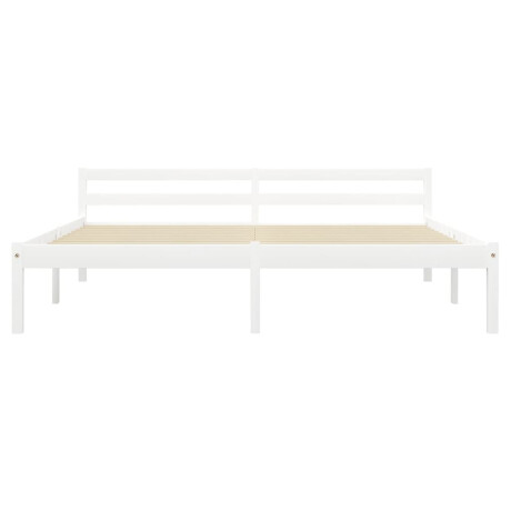 vidaXL Bedframe massief grenenhout wit 160x200 cm afbeelding3 - 1