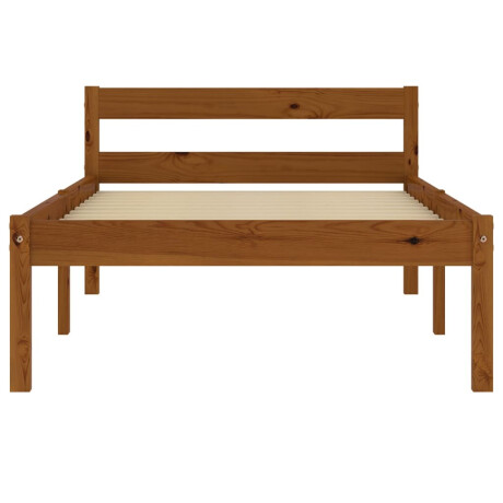 vidaXL Bedframe massief grenenhout honingbruin 90x200 cm afbeelding3 - 1