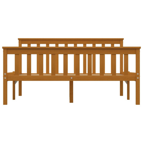 vidaXL Bedframe massief grenenhout honingbruin 140x200 cm afbeelding3 - 1