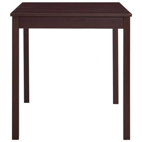 vidaXL Eettafel 140x70x73 cm grenenhout donkerbruin afbeelding3 - 1