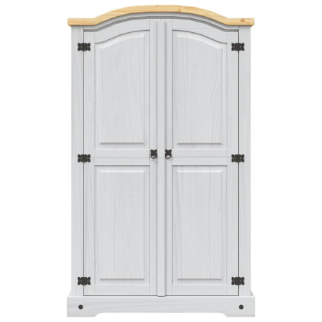 vidaXL Kledingkast met 2 deuren Mexicaans grenenhout Corona-stijl wit afbeelding3 - 1