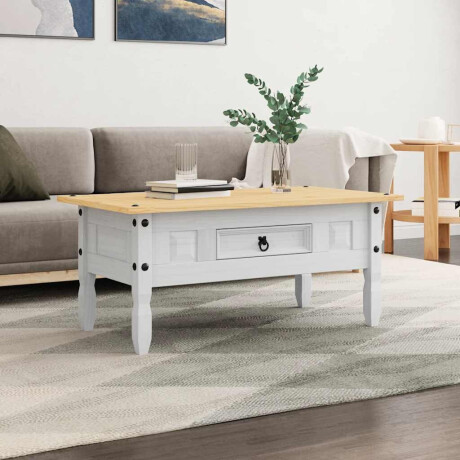 vidaXL Salontafel 100x55x44 cm Mexicaans grenenhout Corona-stijl wit afbeelding3 - 1