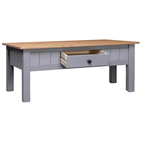 vidaXL Salontafel Panama Range 100x60x43,5 cm massief grenenhout grijs afbeelding3 - 1