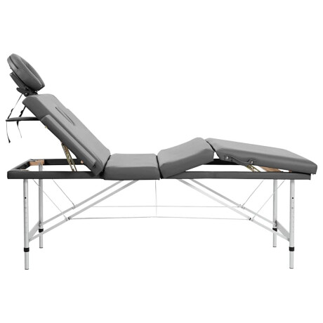 vidaXL Massagetafel met 4 zones 186x68 cm aluminium frame antraciet afbeelding3 - 1