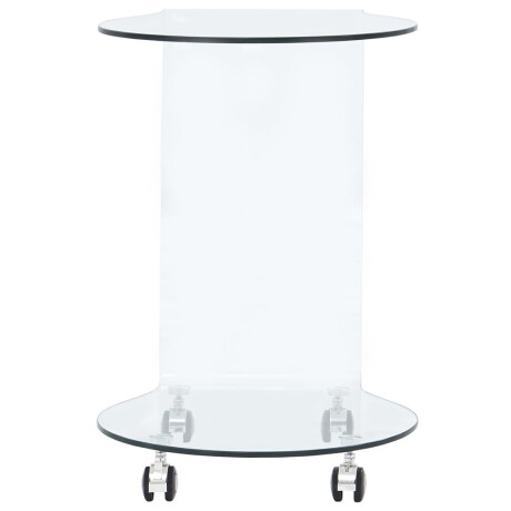 vidaXL Salontafel 45x40x58 cm gehard glas afbeelding3 - 1