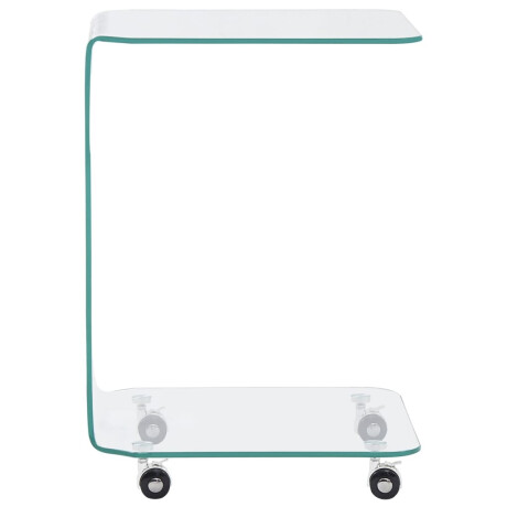 vidaXL Salontafel 45x40x63 cm gehard glas afbeelding3 - 1