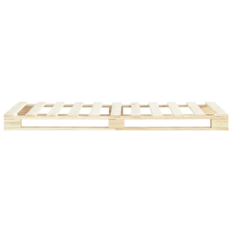 vidaXL Bedframe pallet massief grenenhout 90x200 cm afbeelding3 - 1