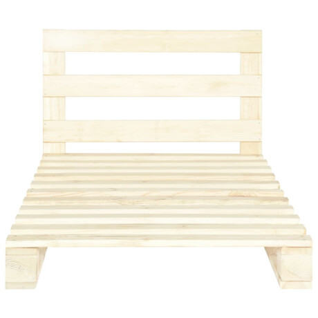 vidaXL Bedframe pallet massief grenenhout 100x200 cm afbeelding3 - 1