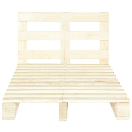 vidaXL Bedframe pallet massief grenenhout 120x200 cm afbeelding3 - 1