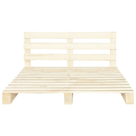vidaXL Bedframe pallet massief grenenhout 140x200 cm afbeelding3 - 1