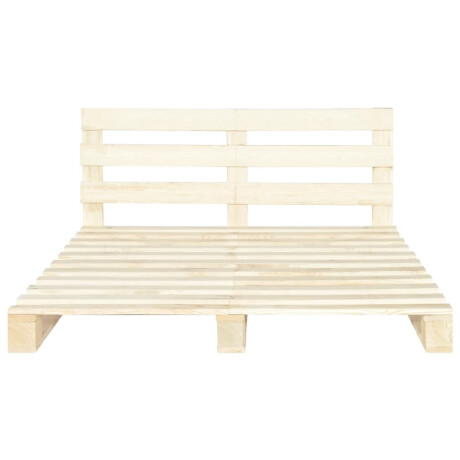 vidaXL Bedframe pallet massief grenenhout 160x200 cm afbeelding3 - 1
