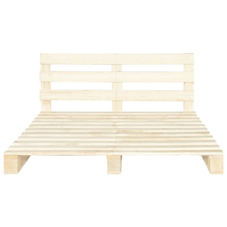 vidaXL Bedframe pallet massief grenenhout 200x200 cm afbeelding3 - 1