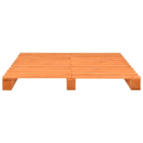 vidaXL Bedframe pallet massief grenenhout bruin 140x200 cm afbeelding3 - 1