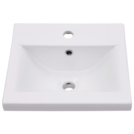 vidaXL Inbouwwastafel 42x39x18 cm keramiek wit afbeelding3 - 1