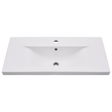 vidaXL Inbouwwastafel 81x39,5x18,5 cm keramiek wit afbeelding3 - 1