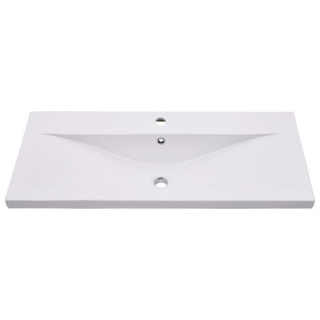 vidaXL Inbouwwastafel 91x39,5x18,5 cm keramiek wit afbeelding3 - 1