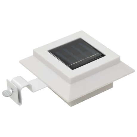 vidaXL Solarlampen 12 st LED vierkant 12 cm wit afbeelding3 - 1