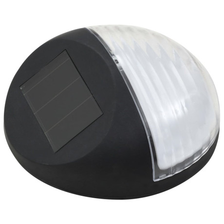 vidaXL Solarwandlampen LED 24 st rond zwart afbeelding3 - 1