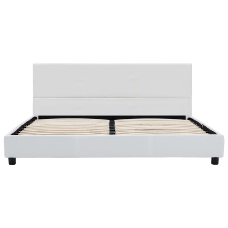 vidaXL Bedframe kunstleer wit 120x200 cm afbeelding3 - 1